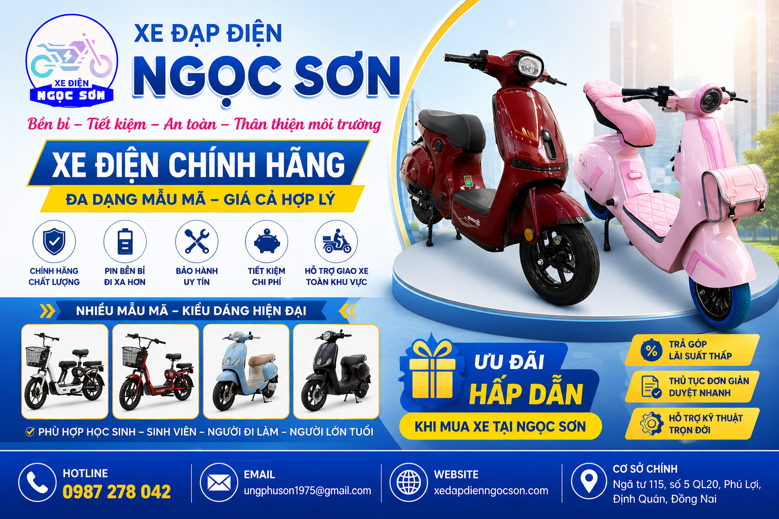 mua xe điện trả góp đồng nai