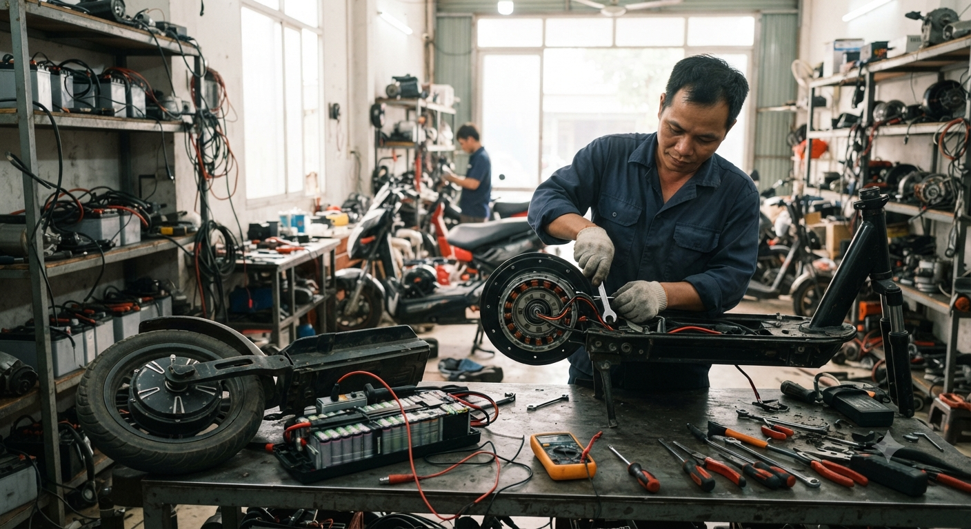 Nguyên lý hoạt động và định luật vật lý tác động lên xe điện