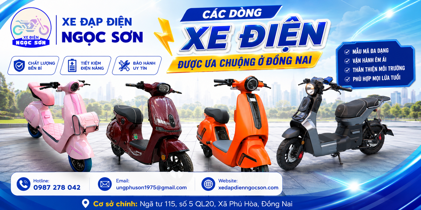 các dòng xe điện được ưa chuộng ở Đồng Nai